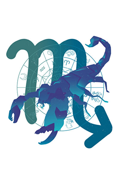 StoryGift Romania Sticker Autocolant 70CM Cu Semn Zodie Scorpion, Animal De M...