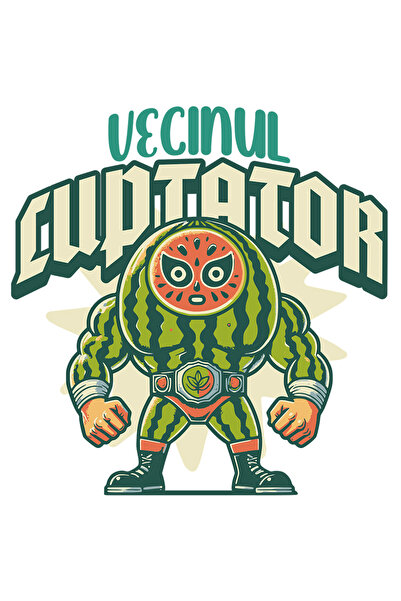 StoryGift Romania Sticker Autocolant 70CM Adeziv Pepene haios ilustratie Veci...