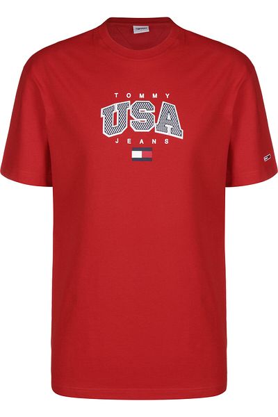 Tommy Hilfiger Herren Tommy Jeans Clsc Modern Sport Usa T-Shirt