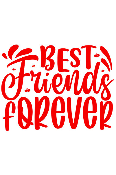 StoryGift Romania Sticker Exterior cu inimioare si textul "Best friends forev...