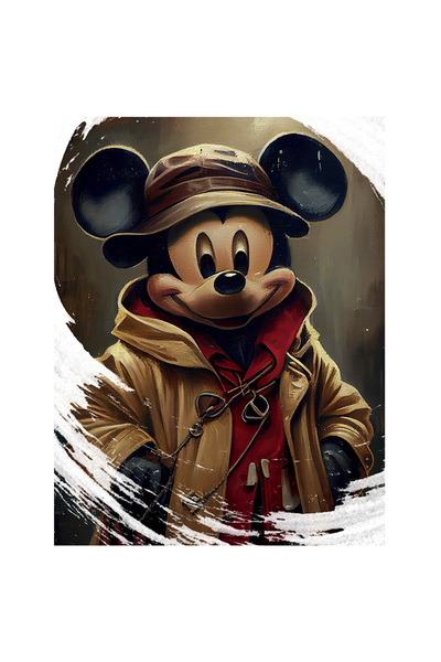 StoryGift Romania Sticker Autocolant 70CM Cu Portret Mickey Mouse Cercertas, Copii, Desene Animate, Disney, Mult