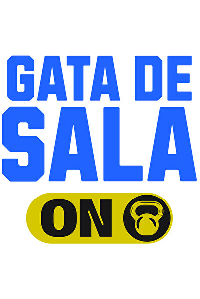 StoryGift Romania Sticker Autocolant 70CM cu Buton ON OF Gantera Sport Energie Sanatate Text Gata De Sala Motiva