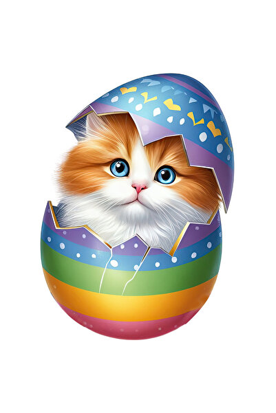 StoryGift Romania Sticker Adeziv 90CM cu o pisicuta surprinsa care iese dintr...