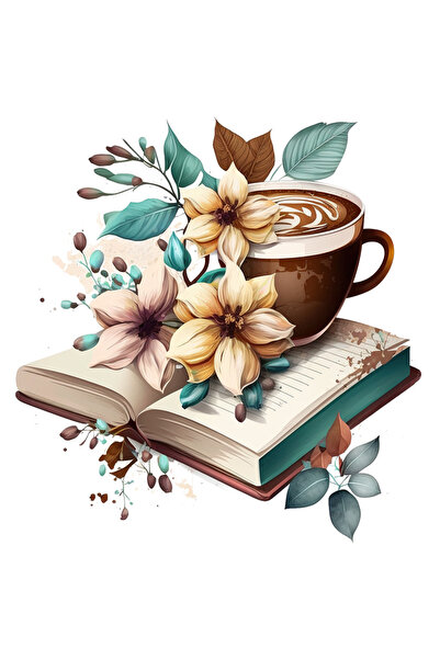 StoryGift Romania Sticker Eticheta 50CM cu o carte deschisa pe care este pusa...