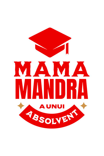 StoryGift Romania Sticker Autocolant 70CM cu Toca Absolvire Scoala Text mama Mandra A Unui Absolvent Scoala educ