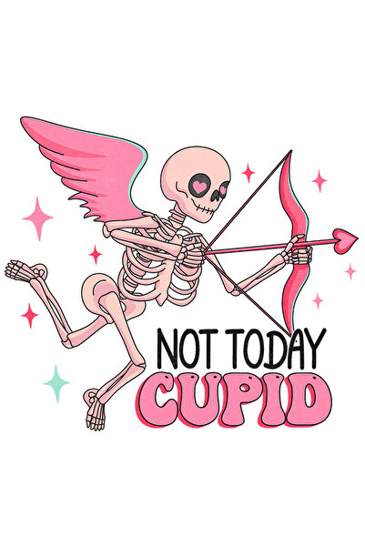 StoryGift Romania Sticker Autocolant 70CM cu scheletul lui Cupidon cu mesajul...