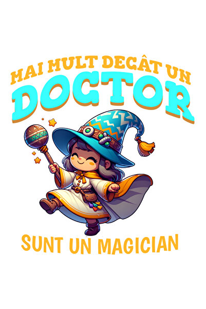 StoryGift Romania Sticker Autocolant 70CM Adeziv Fata Cu Palarie De Vrajitoar...