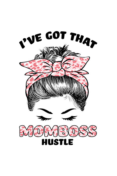 StoryGift Romania Sticker Autocolant 70CM cu mesajul "I've got that Momboss H...