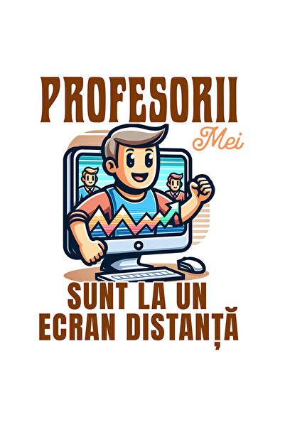 StoryGift Romania Sticker Eticheta 50CM cu Animatie Barbat Brunet 3D Monitor ...