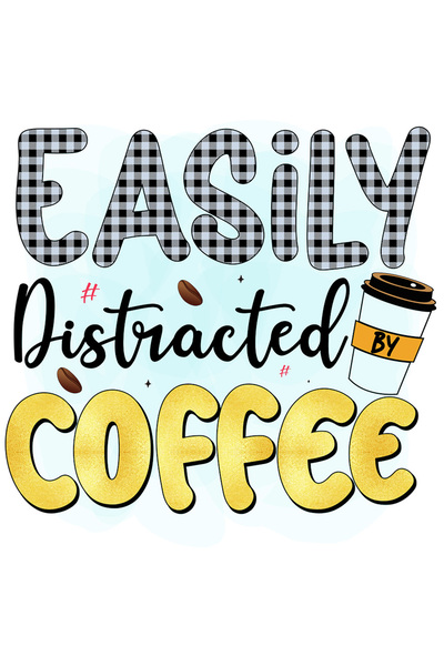 StoryGift Romania Sticker Autocolant 70CM cu mesajul "Easily distracted by co...