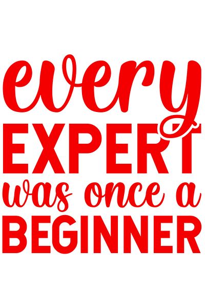StoryGift Romania Sticker Eticheta 40CM Exterior cu mesaj motivational "Every expert was once a beginner"- orice