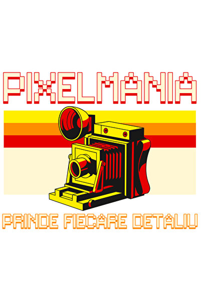 StoryGift Romania Sticker Eticheta 40CM Adeziv aparat foto Pixelmania_ Prinde...