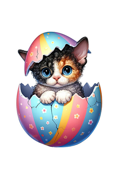 StoryGift Romania Sticker Adeziv 90CM cu o pisicuta surprinsa care iese dintr...