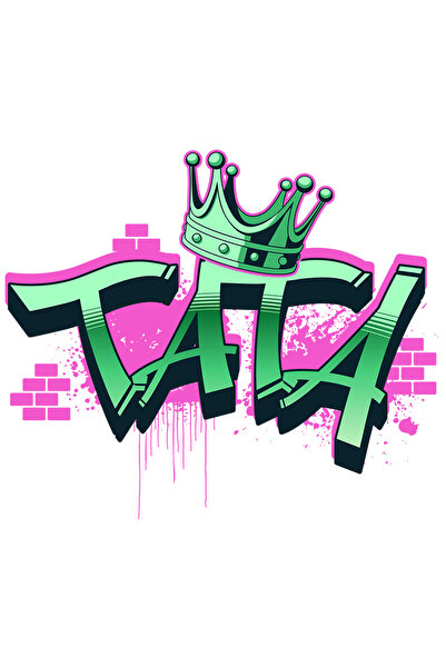 StoryGift Romania Sticker Cu Coroana Regala Stil Graffiti Stradal Text Tata F...