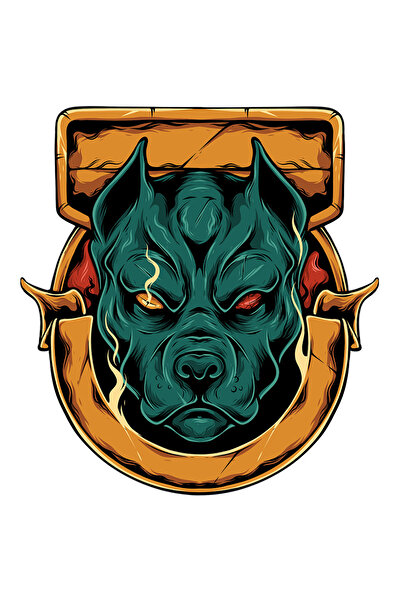 StoryGift Romania Sticker Autocolant 70CM Cu Emblema, Caine, Flacari, Demonic...