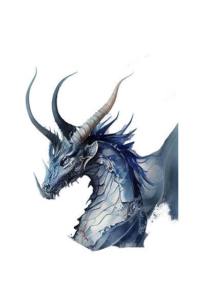 StoryGift Romania Sticker Eticheta 50CM Cu Dragonul Ghetii, Coarne Mari, Desene Animate, Copii, Designe Abstract