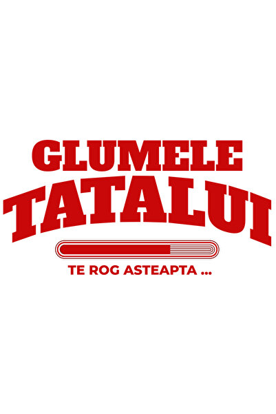 StoryGift Romania Sticker Autocolant 70CM cu Bara De Incarcare Text Glumele Tatalui Te Rog Asteapta familie Barb