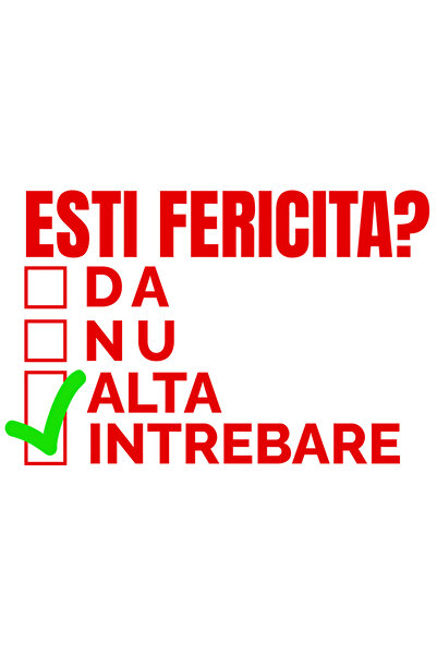 StoryGift Romania Sticker Adeziv 90CM cu Intrebare Cu Raspunsuri Multiple Tex...