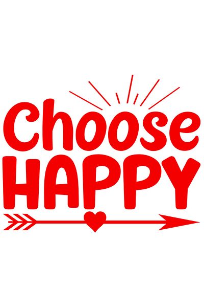 StoryGift Romania Sticker Eticheta 50CM Exterior cu inimioara si textul "Choose happy" - alege fericit , Vinyl R
