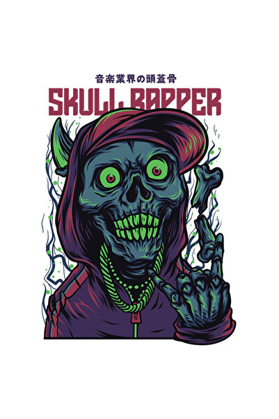 StoryGift Romania Sticker Eticheta 50CM Cu Portret Zombie Cu Hanorac Cu Gluga Visiniu Si Sapca, Coliere De aur G