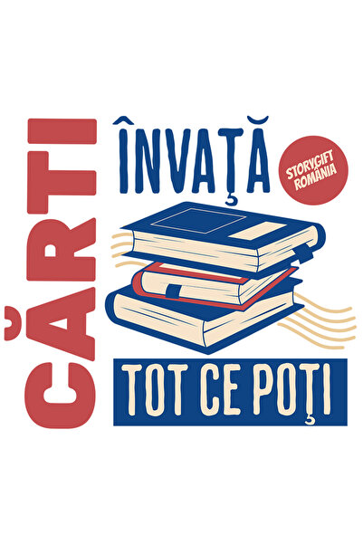 StoryGift Romania Sticker Adeziv Invata Tot Carti Educatie Inteligenta Cu Mar...