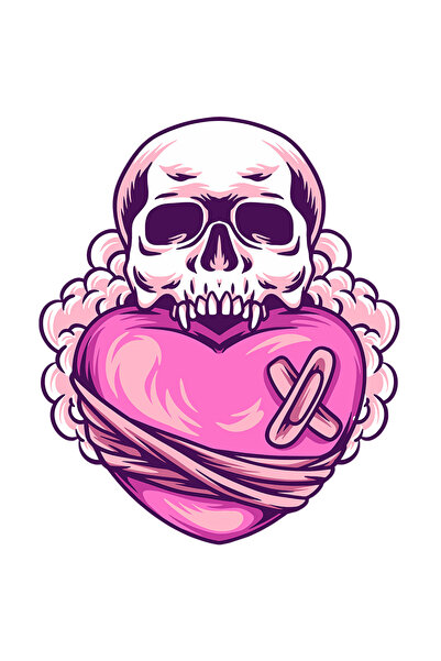 StoryGift Romania Sticker Adeziv 90CM Cu Craniu, Inima, Bandaj, Nori, Colti, ...