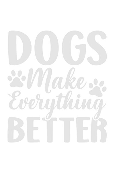 StoryGift Romania Sticker Autocolant 30CM Exterior cu labute si textul "Dogs ...