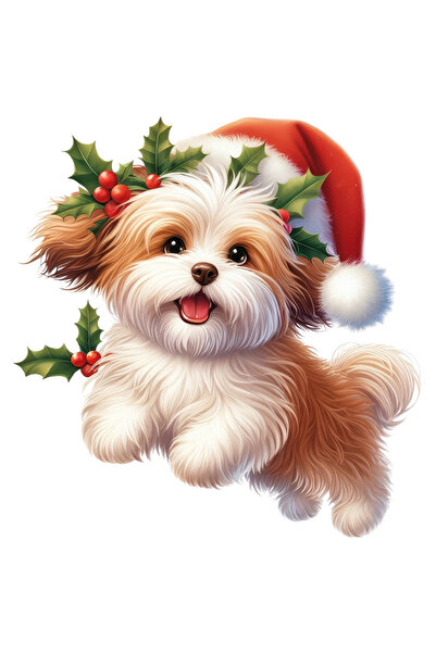 StoryGift Romania Sticker Eticheta 40CM cu un catelus de talie mica, blanos, ...