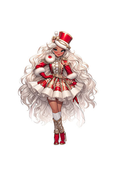 StoryGift Romania Sticker Adeziv 90CM cu o fata draguta, parca e o craciunita...