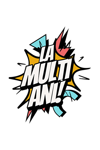 StoryGift Romania Sticker Eticheta 40CM Adeziv Mesaj aniversare La Multi nai,...