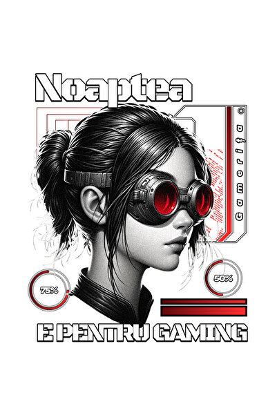StoryGift Romania Sticker Adeziv 90CM Adeziv Noaptea e pentru gaming fata cu ...