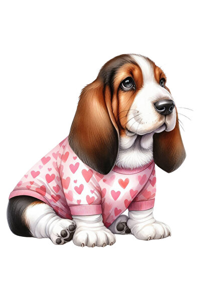 StoryGift Romania Sticker Autocolant 70CM cu un catel curios, timid, ilustrat...