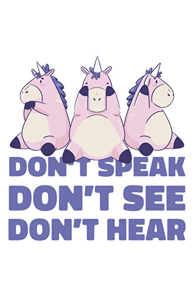 StoryGift Romania Sticker Eticheta 50CM Cu Mesaj Don't Speak Don't See Don't ...