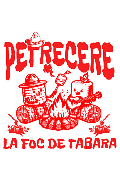 StoryGift Romania Sticker Adeziv 90CM Adeziv petrecere la foc de tabara, camp...