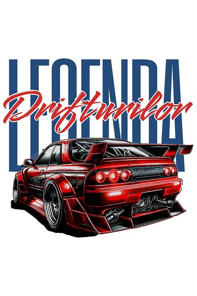 StoryGift Romania Sticker Eticheta 40CM Adeziv legenda drifturilor masina rosie strada viteza motor cu Margini A