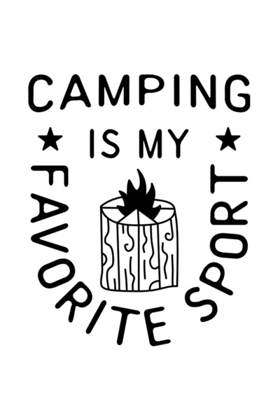 StoryGift Romania Sticker Camping Is My Favorite Sport, Buturuga Arzand, Foc ...
