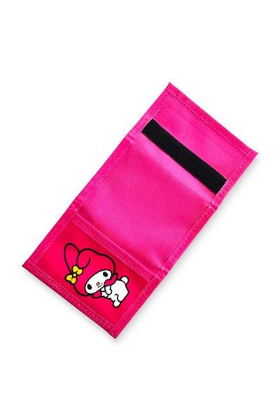 Bebek Özel Velcro Girl's Wallet Zippered Wallet Colorful Hello Kitty Mole Kuromi Printed Wallet