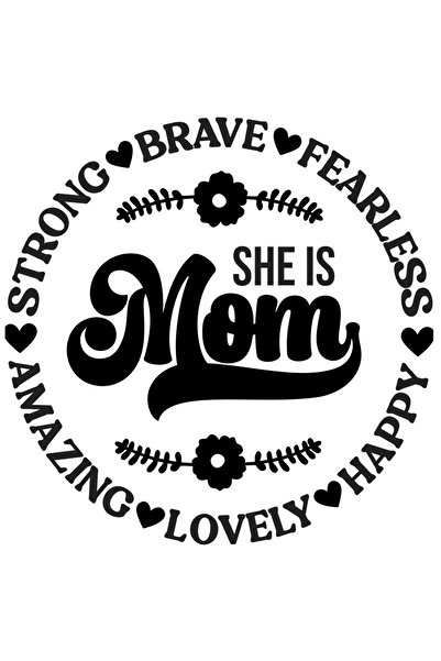 StoryGift Romania Sticker Adeziv 90CM Cu Text In Engleza She Is Mom, Cea mia ...