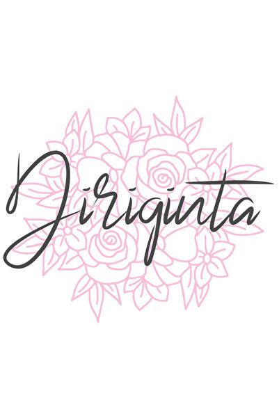 StoryGift Romania Sticker Eticheta 40CM Cu Text Diriginta, Fundal Flori Roz, Cea Mai Buna Diriginta, Iubitorii D