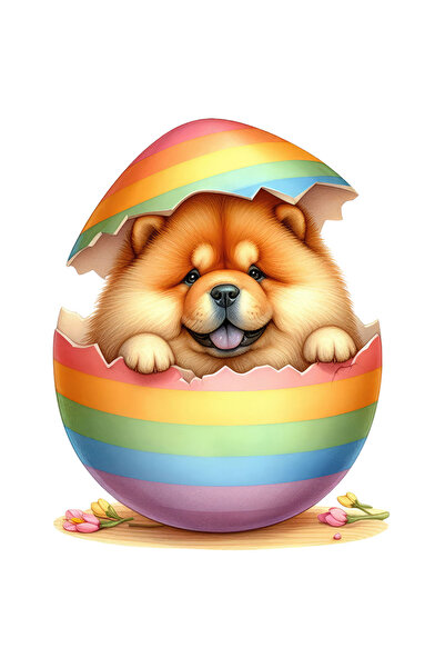 StoryGift Romania Sticker Eticheta 50CM cu un catel blanos si grasut, ilustra...