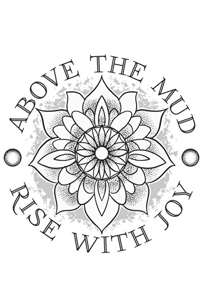 StoryGift Romania Sticker Eticheta 40CM Cu Mesaj In Engleza Above The Mud Ris...