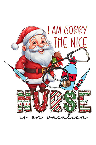 StoryGift Romania Sticker Autocolant 70CM cu Mos Craciun cu mesajul "I am sor...