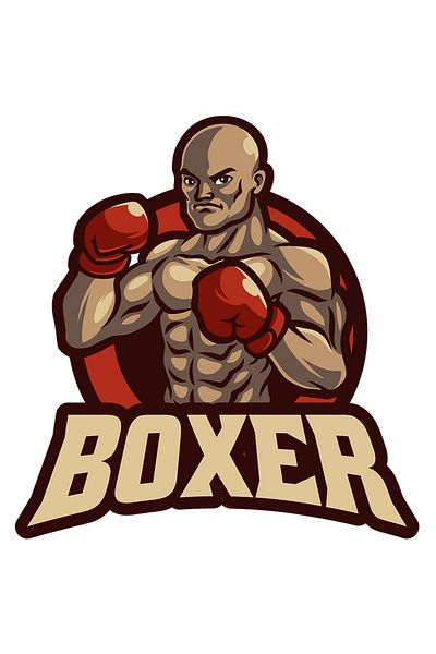 StoryGift Romania Sticker Adeziv 90CM Cu Mesaj Boxer, Emblema, Barbat, Manusi De Box, Sport, cu Margini Albe, P
