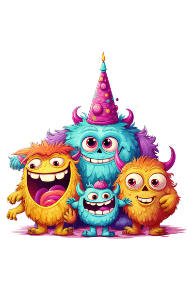 StoryGift Romania Sticker Autocolant 70CM cu mai multe creaturi sub forma de ...