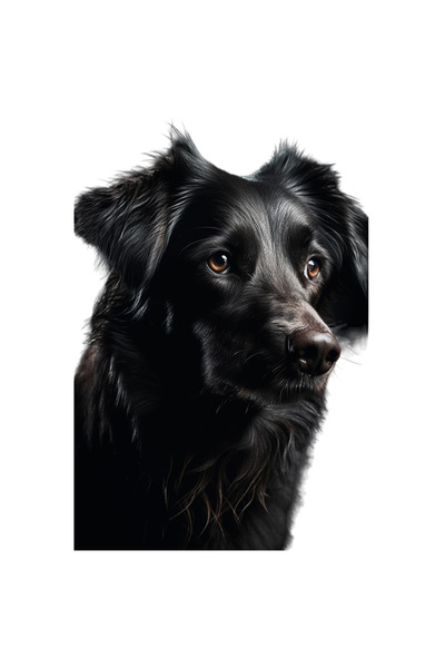 StoryGift Romania Sticker Autocolant 70CM cu Portret Caine Dragut, Negru cu O...