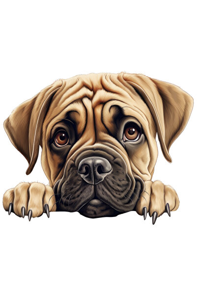 StoryGift Romania Sticker Eticheta 50CM cu un catel dezamagit, ilustratie, ma...