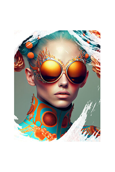 StoryGift Romania Sticker Eticheta 40CM Cu Portret Cu Fata Ochelarii De Soare...