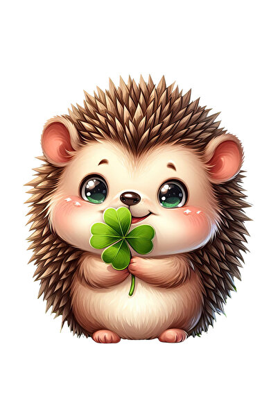 StoryGift Romania Sticker Autocolant 70CM cu un pui de arici, ilustratie, ves...