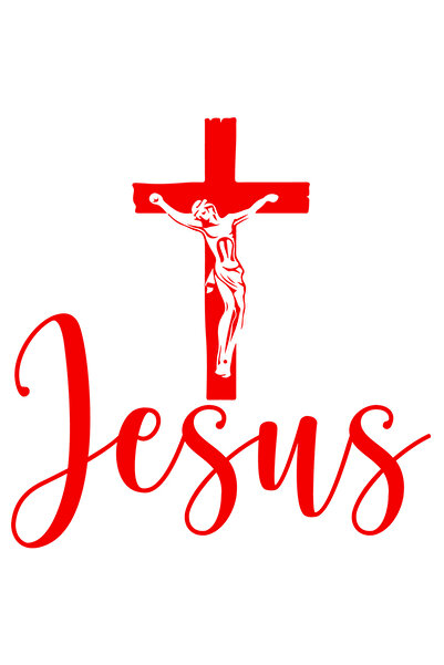 StoryGift Romania Sticker Autocolant 70CM Exterior cu Iisus Hristos rastignit...