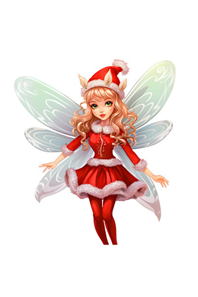 StoryGift Romania Sticker Eticheta 50CM cu o fata frumusica in costum de crac...